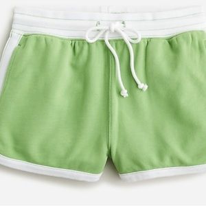 🆕J Crew Apple Green Drawstring Terry Shorts - Size: S